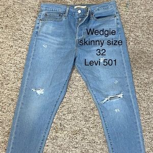 Levi skinny wedgie 501